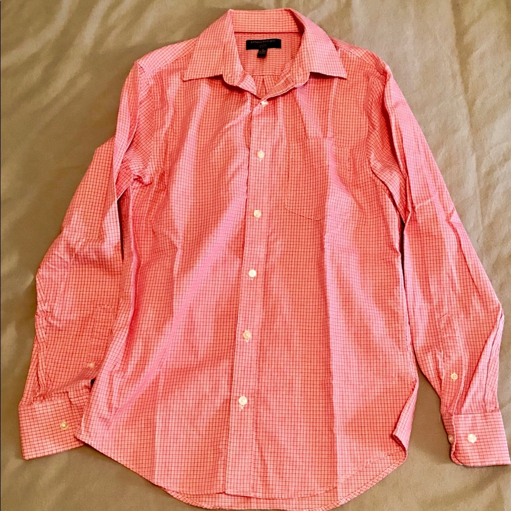 Banana Republic red/white dress shirt
